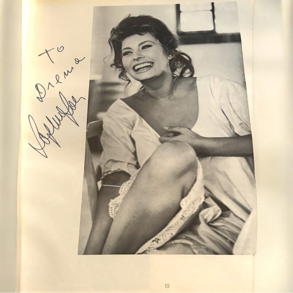VTG RARE Collectible BOOK 1st Ed "Women & Beauty" Sophia Loren Autographed GIFT